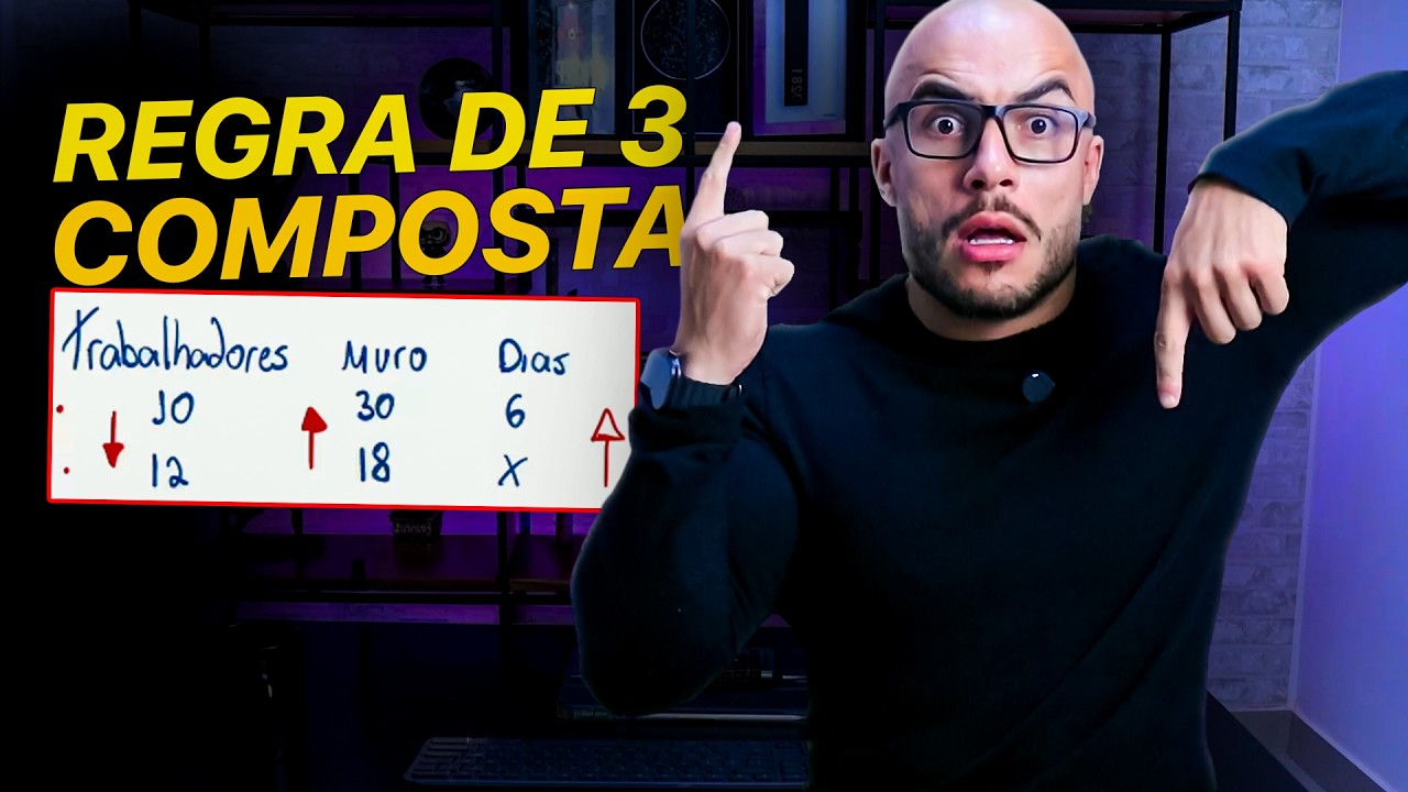 REGRA DE 3 COMPOSTA: Simples e rápido para você nunca mais errar | com 2 exercícios