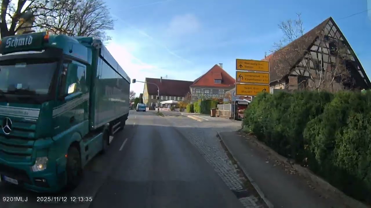 Road B33, Markdorf, Stetten, A town in Germany, 12:06 pm, 12.11.2025 (Part2)