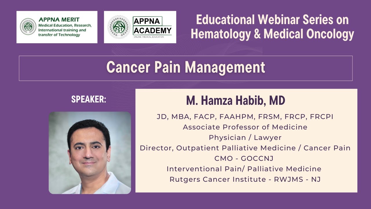 Cancer Pain Management - Webinar 12