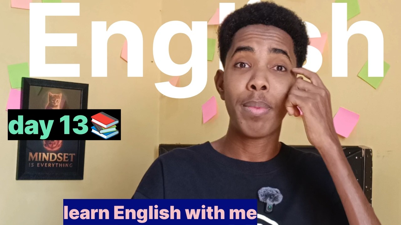 Learn English with me day 13📚🗣️