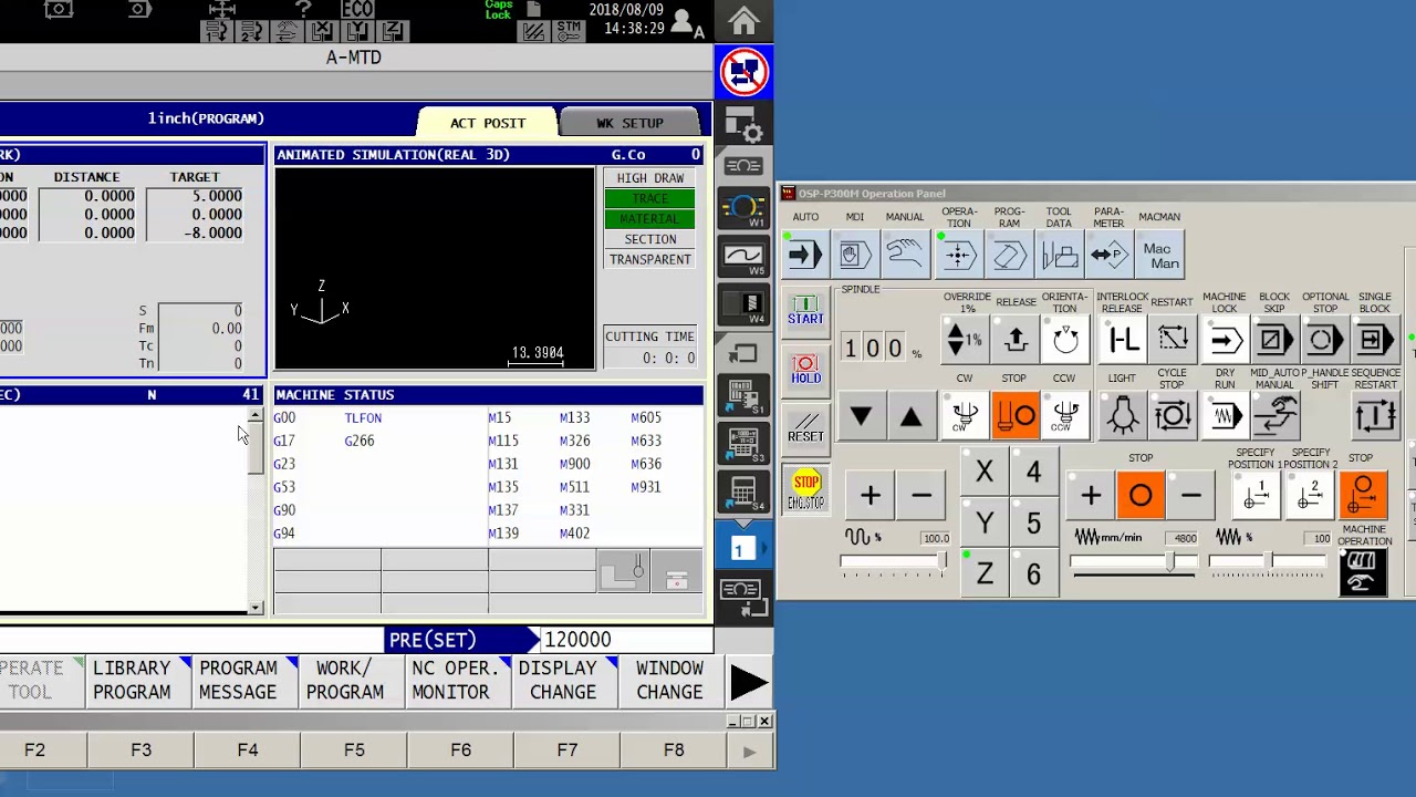 LIB file registration on an Okuma P200 or P300 control