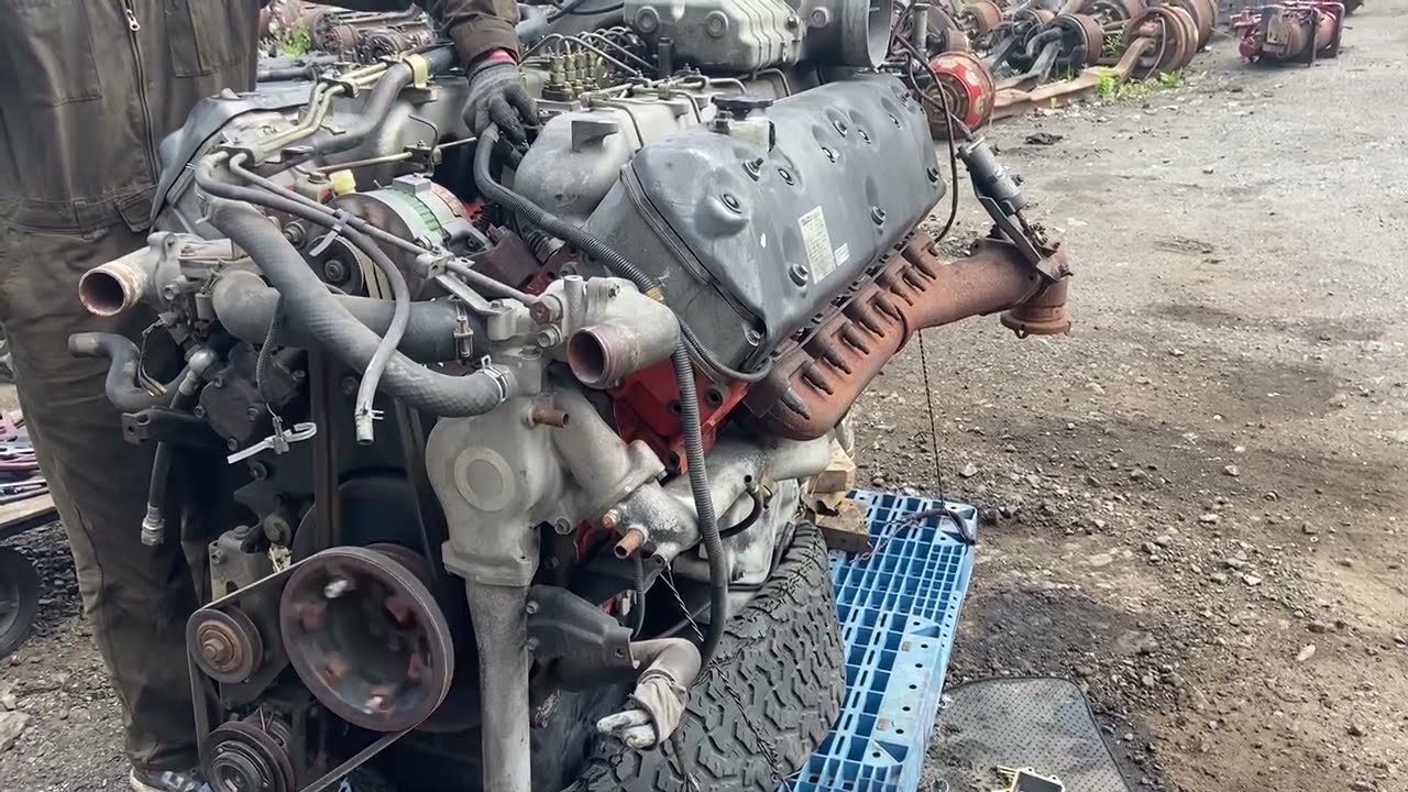 Видео тест двигателя Isuzu Giga 10TD1