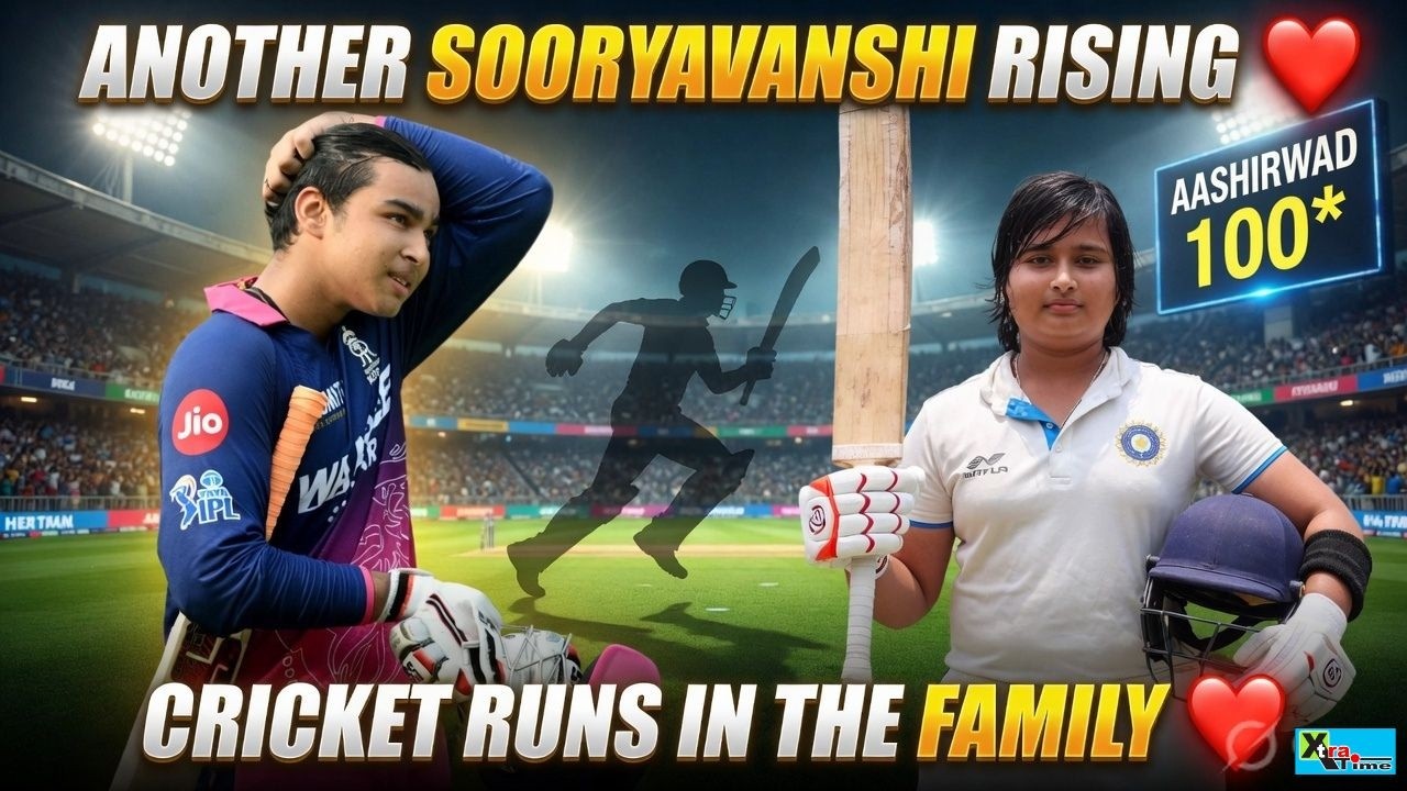 Vaibhav Sooryavanshi&rsquo;s Little Brother Smashes Century। His Reaction Wins Hearts