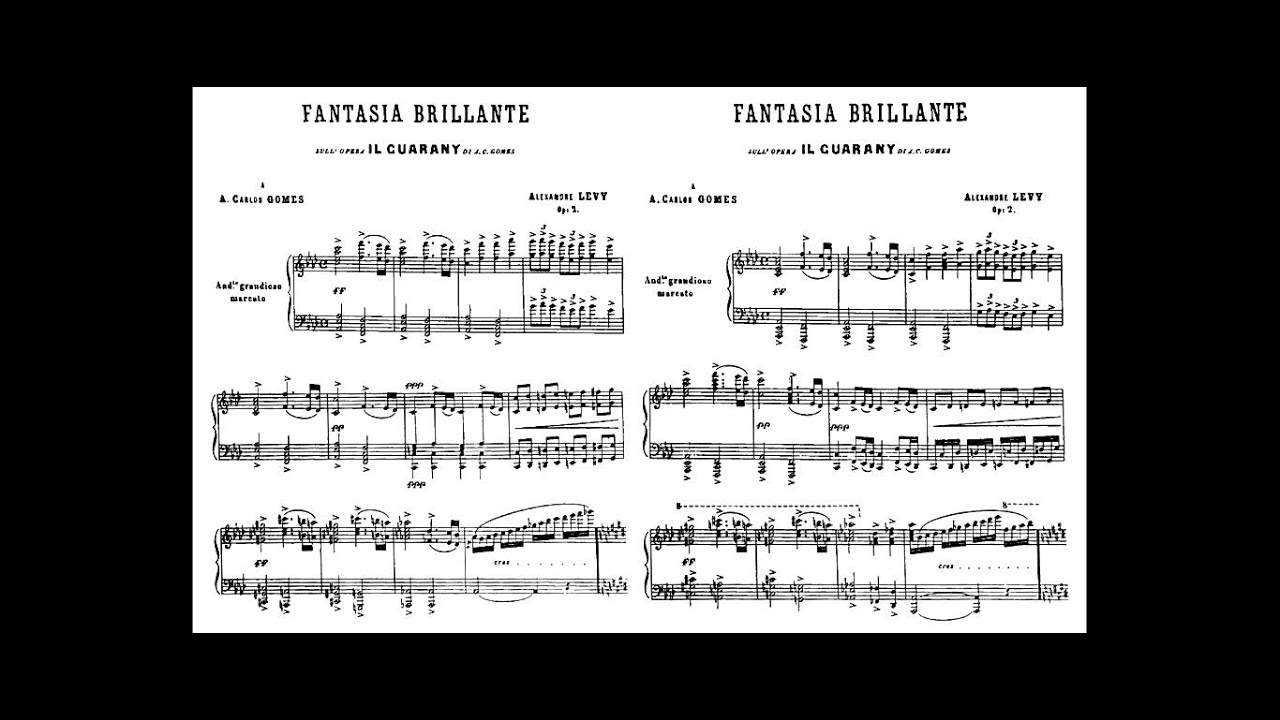 Alexandre Levy - Fantasia brilhante sobre O Guarani (Yara Ferraz e Marina Brandão, 2 pianos)