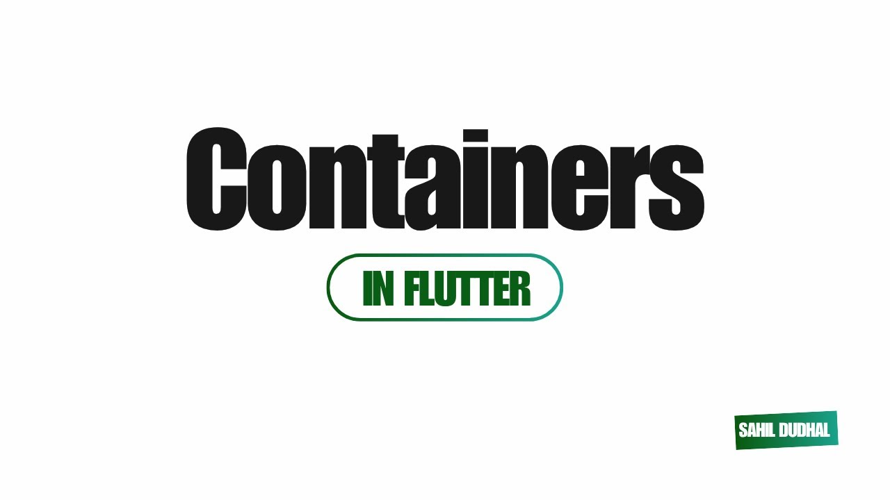 Containers In Flutter