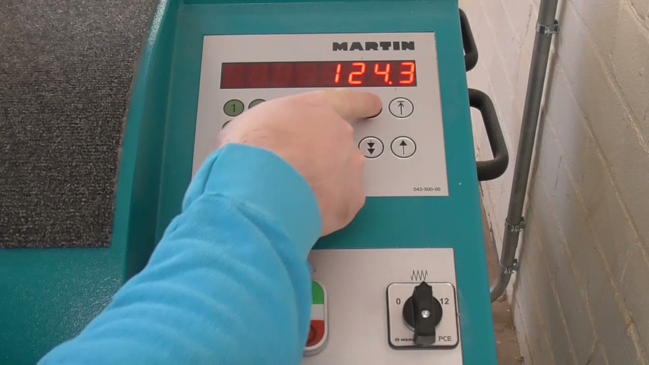 Dickenhobelmaschine MARTIN T 45 Bau und Bedienung
