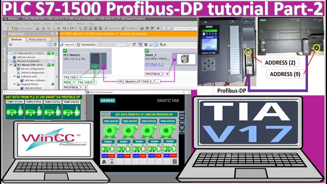 PLC S7-1500 Profibus communication Part-2
