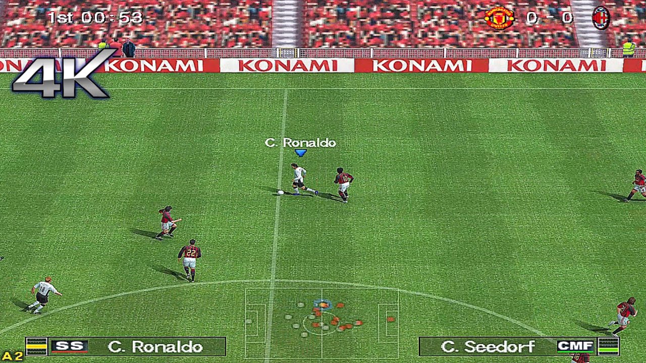 PES 6 - AC Milan - Manchester United _ 4K