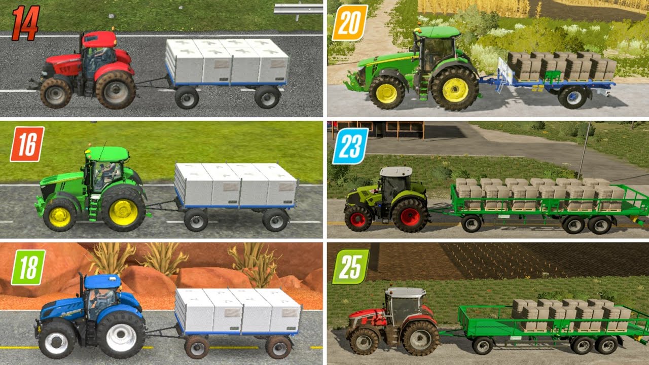 Fs14 vs Fs16 vs Fs18 vs Fs20 vs Fs23 vs Fs25 | Wool Selling Gameplay | Timelapse 