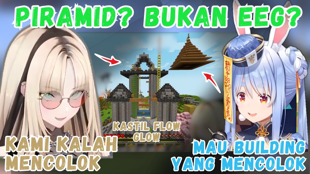NIKO Merasa Kastil FLOW GLOW Kalah Pamor Sama PEKO PIRAMID (UNCHI )【Holo JP| Clip】