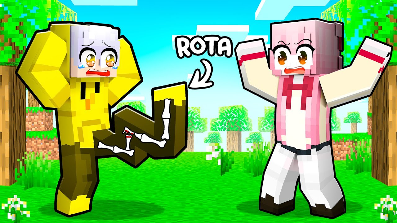 Elo se ROMPIÓ Una PIERNA en Minecraft!