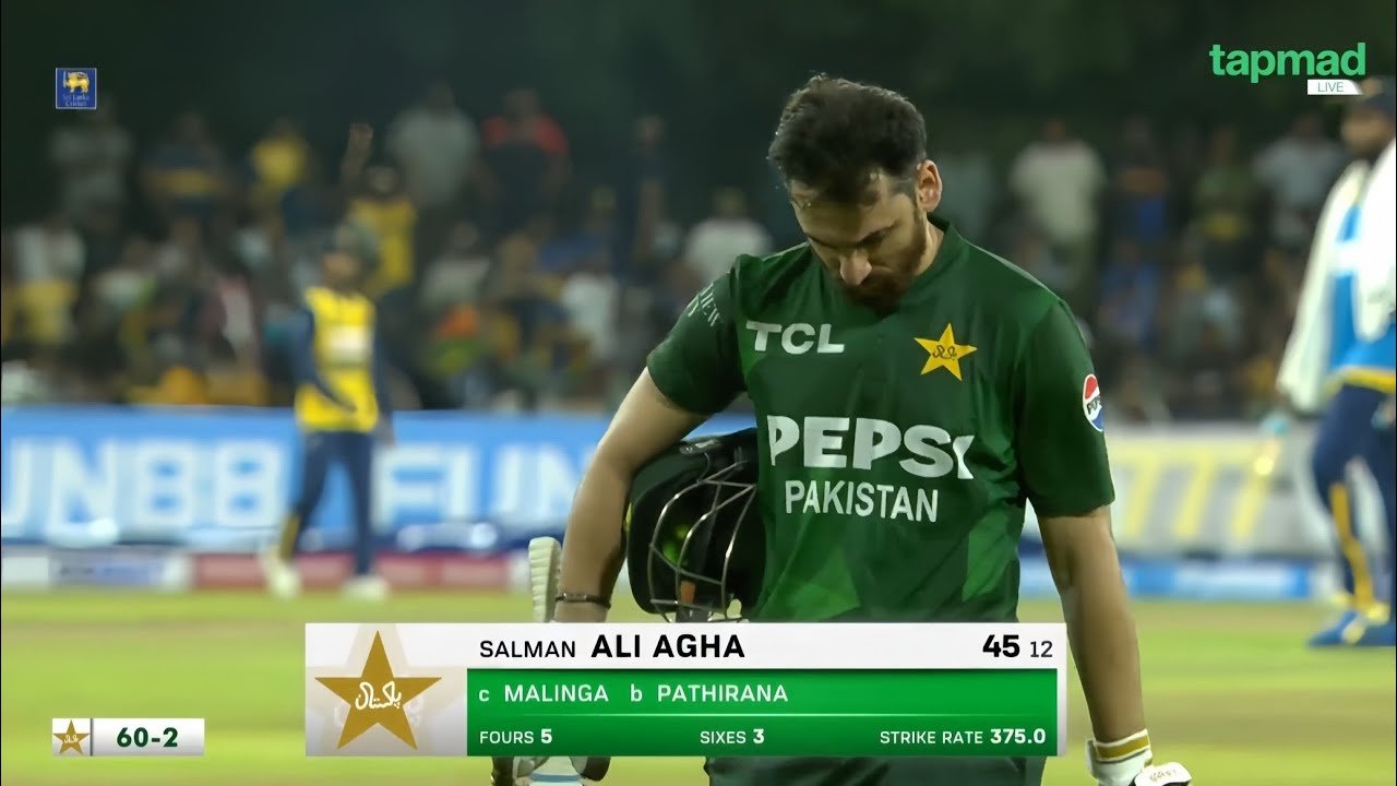 Pakistan vs Sri Lanka T20i Series | Salman Ali Agha Batting