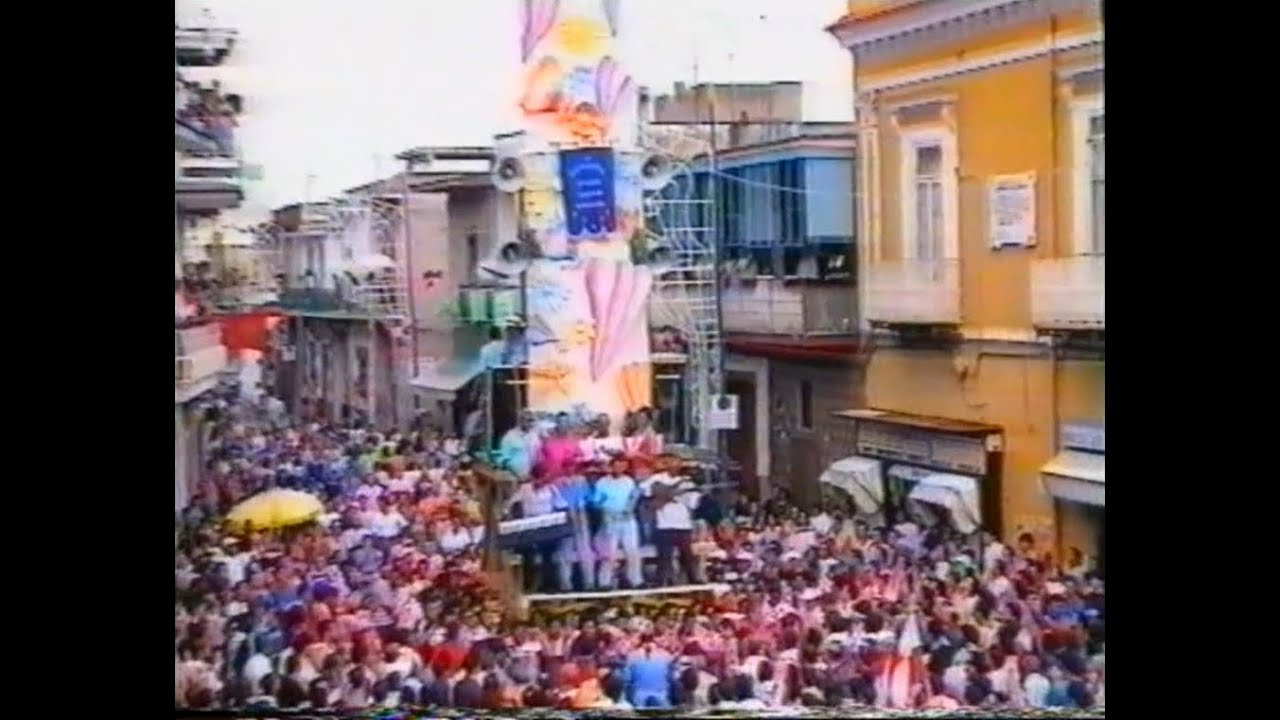 Brusciano 1996 - Volontari, prime alzate mattina