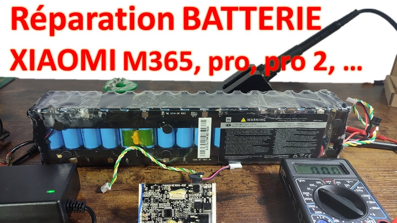Réparer une BATTERIE de trottinette XIAOMI (M365, 1s, scooter 3, pro, pro2, ...) - Tuto complet