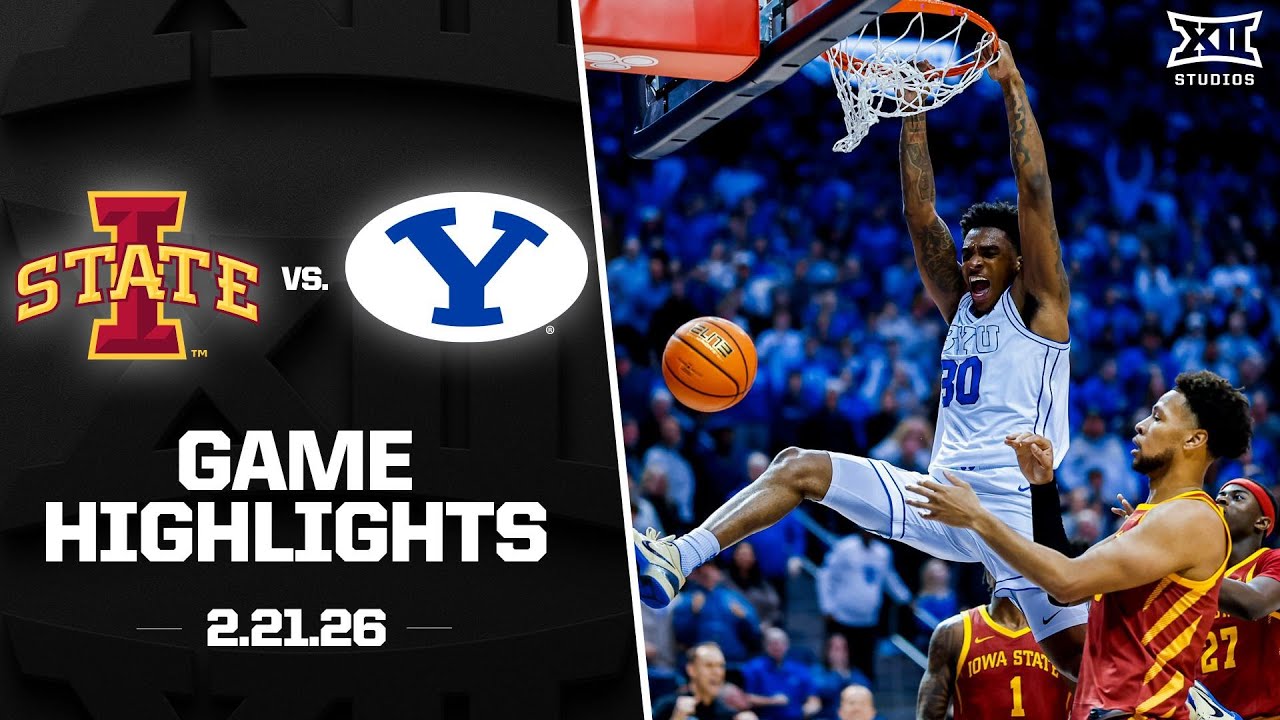 #6 Iowa State vs. #23 BYU Game Highlights | 2025-26 Big 12 Men's Basketball