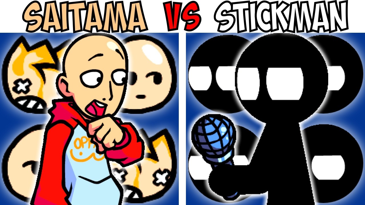 ALL ONE-PUNCH MAN VS STICKMAN TEST | FNF Character Test | Gameplay VS Playground
