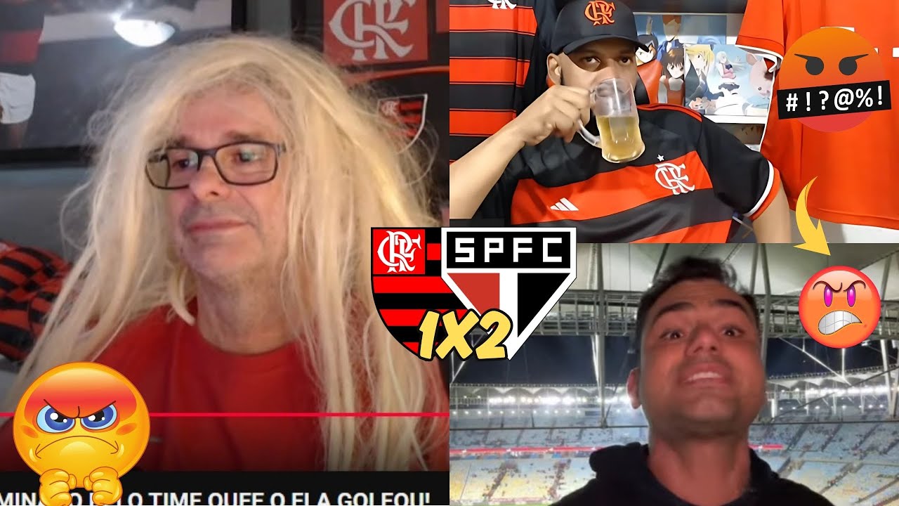 REAÇÕES DOS FLAMENGUISTAS REVOLTADOS COM A DERROTA PARA O SÃO PAULO I VAMOS RIRRRRR
