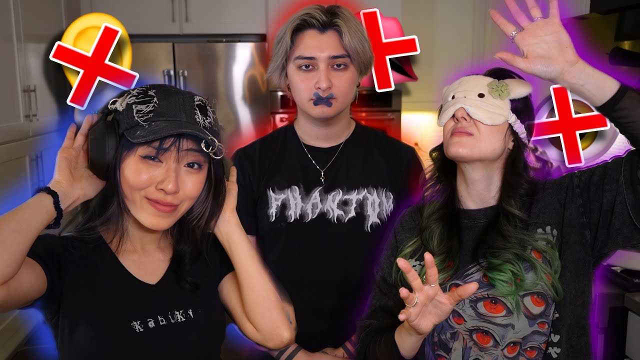 Выпекаем торт, но не видим, не слышим и не говорим — Dinging с Дэнни и @StellaChuu @JuliaStunts