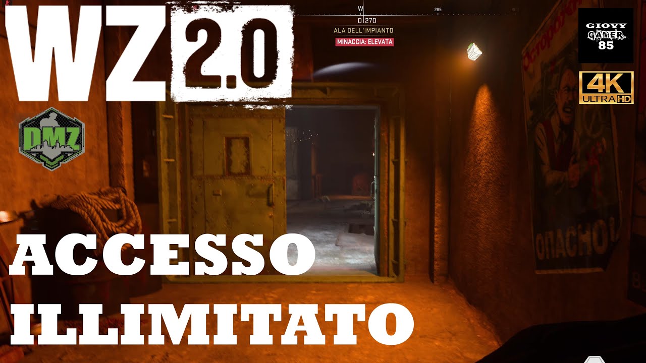 Call Of Duty Warzone 2 - DMZ - ACCESSO ILLIMITATO -Zone Interdette Koschei Complex -informazioni -4K