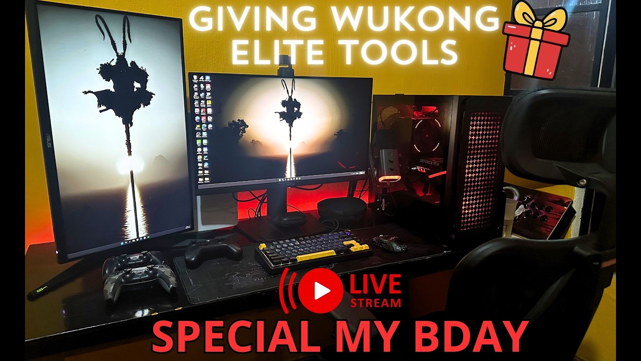 SPECIAL MY BDAY LIVE - GIVING WUKONG ELITE TOOLS 🤯🎁 | BLACK MYTH WUKONG