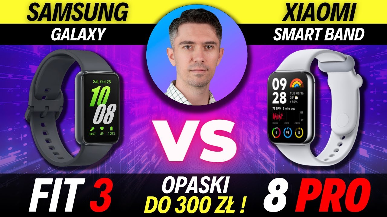 Galaxy Fit 3 vs Smart Band 8 Pro - Czy to najlepsze opaski do 300 zł?!