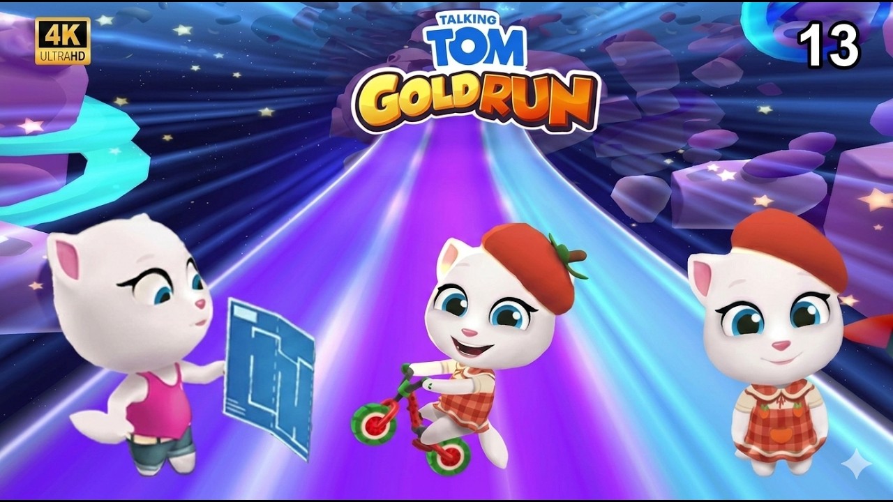 Talking Tom Gold Run Gameplay / Walkthrough Part - 13  4K UHD 60 FPS (Fullscreen)