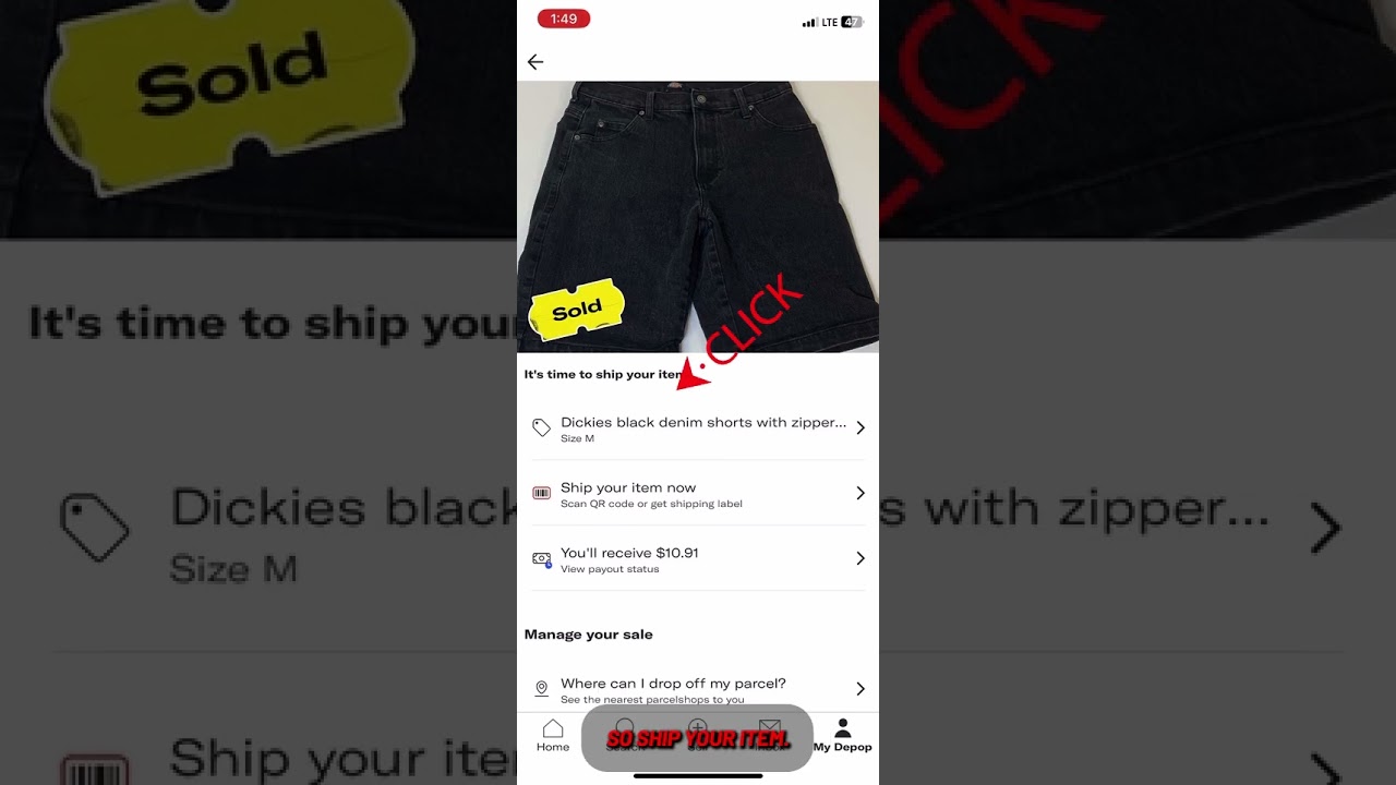 Как я печатаю этикетки Depop Shipping с телефона
