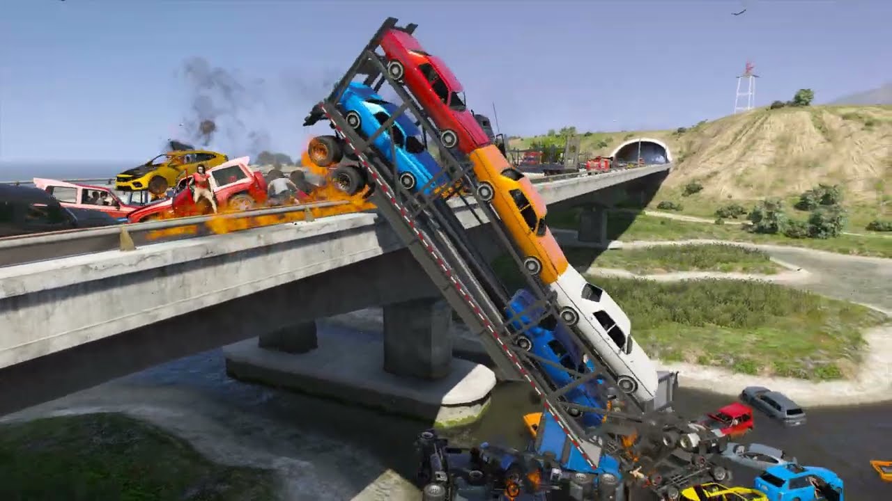 Daily NPC Stunt Jump on the Bridge -Grand Theft Auto V 2025 12 03