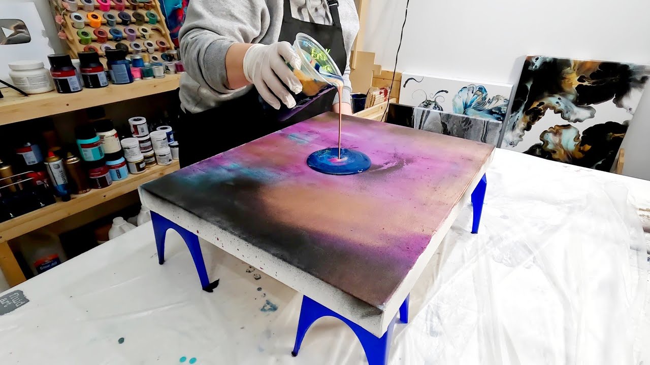 I Could Look at this Acrylic Pour ALL DAY!!! Dirty Pour - ACRYLIC Paint POURING