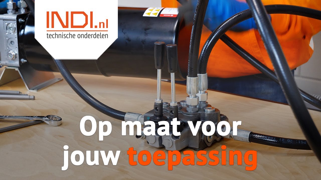Zo sluit je een ventielblok aan op een powerpack