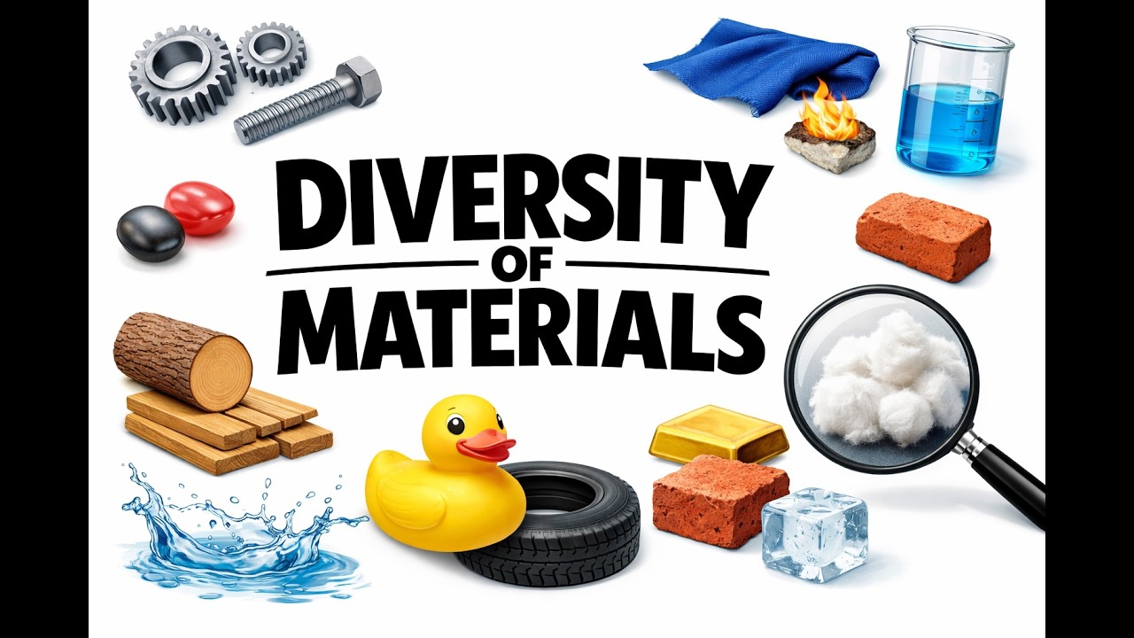 What Are Materials? Types of Materials explained for Kids | P3 Science - Diversity of Materials