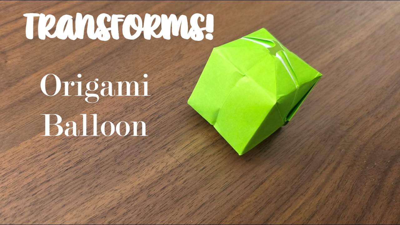 How to Make an Origami Balloon | Easy Paper Balloon | Step-by-Step Tutorial for Beginners