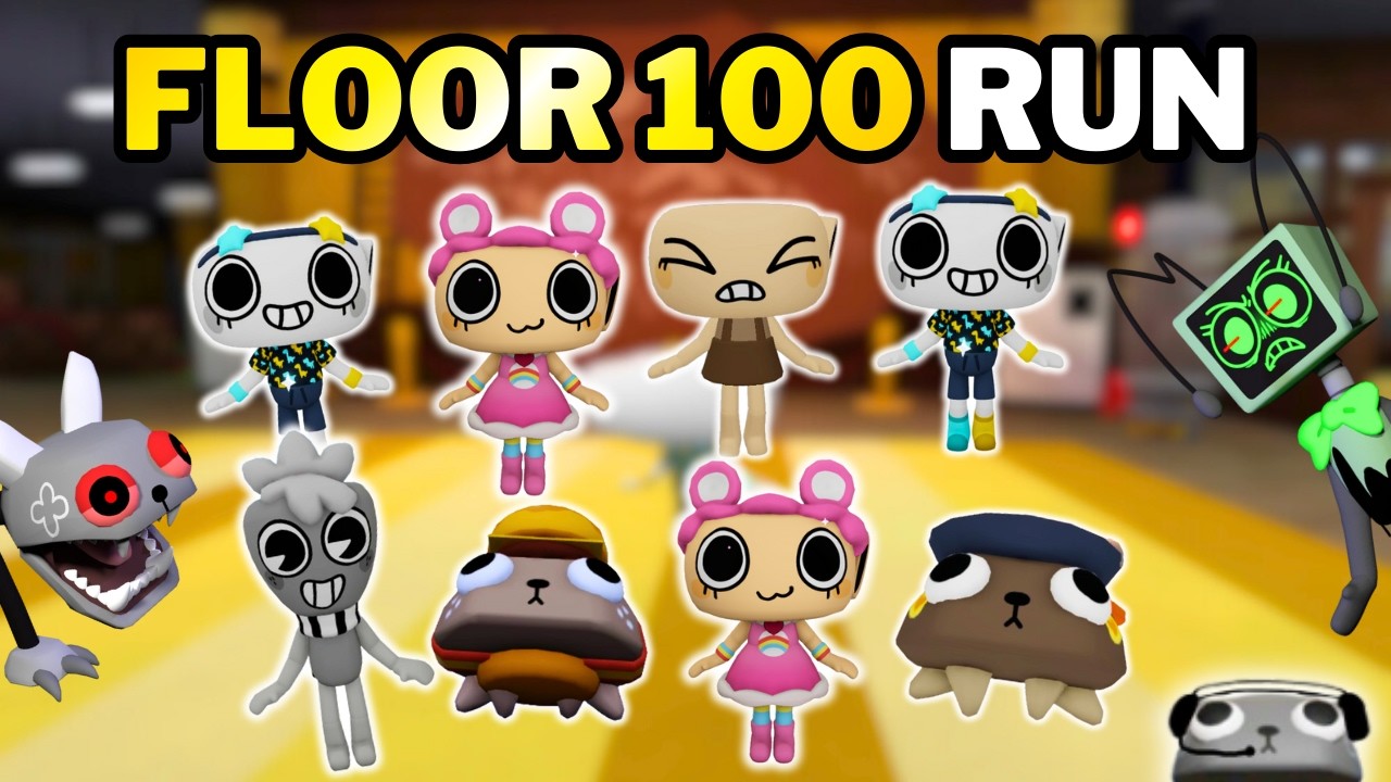 🥶FLOOR 100 RUN IN DANDYS WORLD (We actually did it this time)