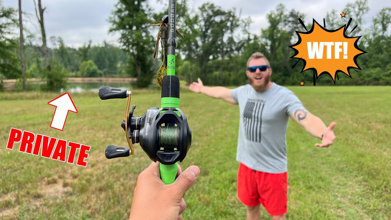 I Fished Lojo's BACKYARD POND while he was SLEEPING!!! (I MADE AN AWFUL MISTAKE)