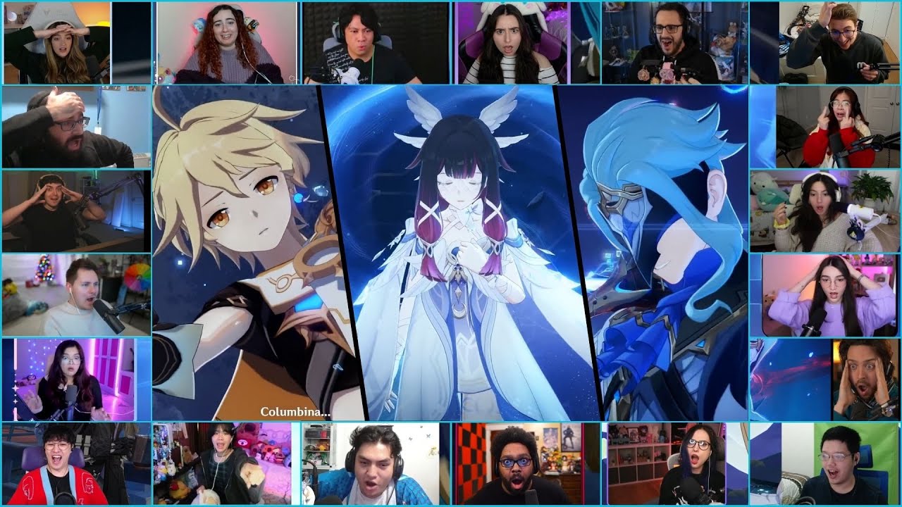 Dottore VS Traveler | Columbina's Sacrifice Cutscene |Genshin Impact 6.2 Luna III Reaction Mashup JP