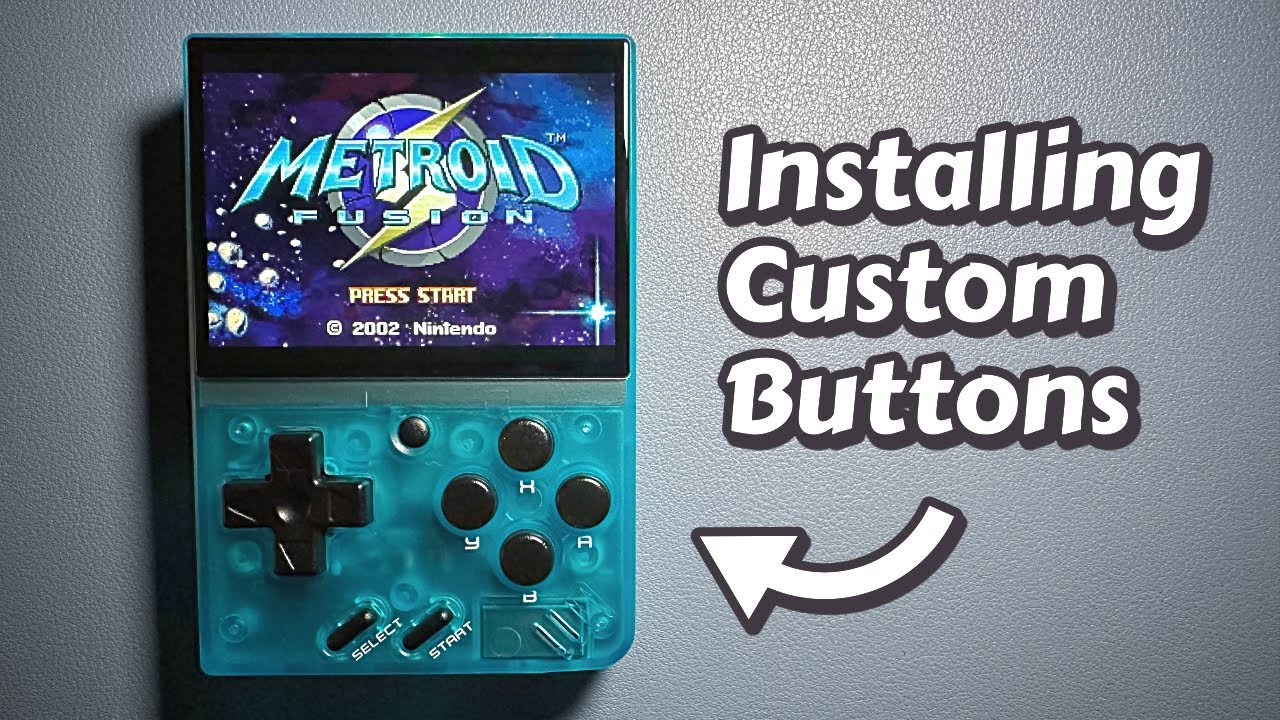 Modding the Miyoo Mini | Installing custom buttons | All black buttons looks AWESOME