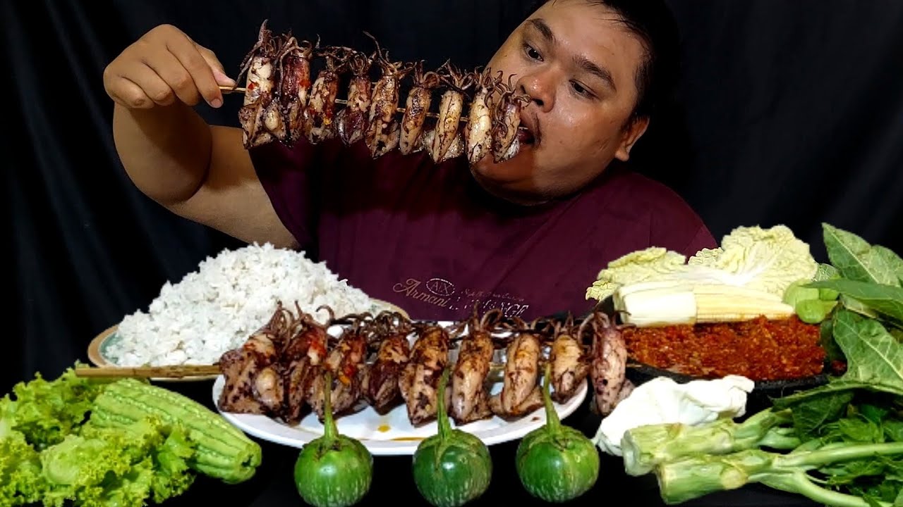 1KG SATE CUMI BAKAR SAMBAL TERASI LALAPAN BATANG PEPAYA...