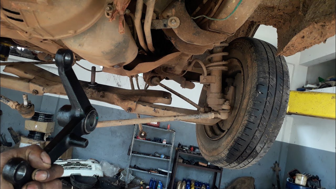 maruti omni steering center arm bush replacement procedure