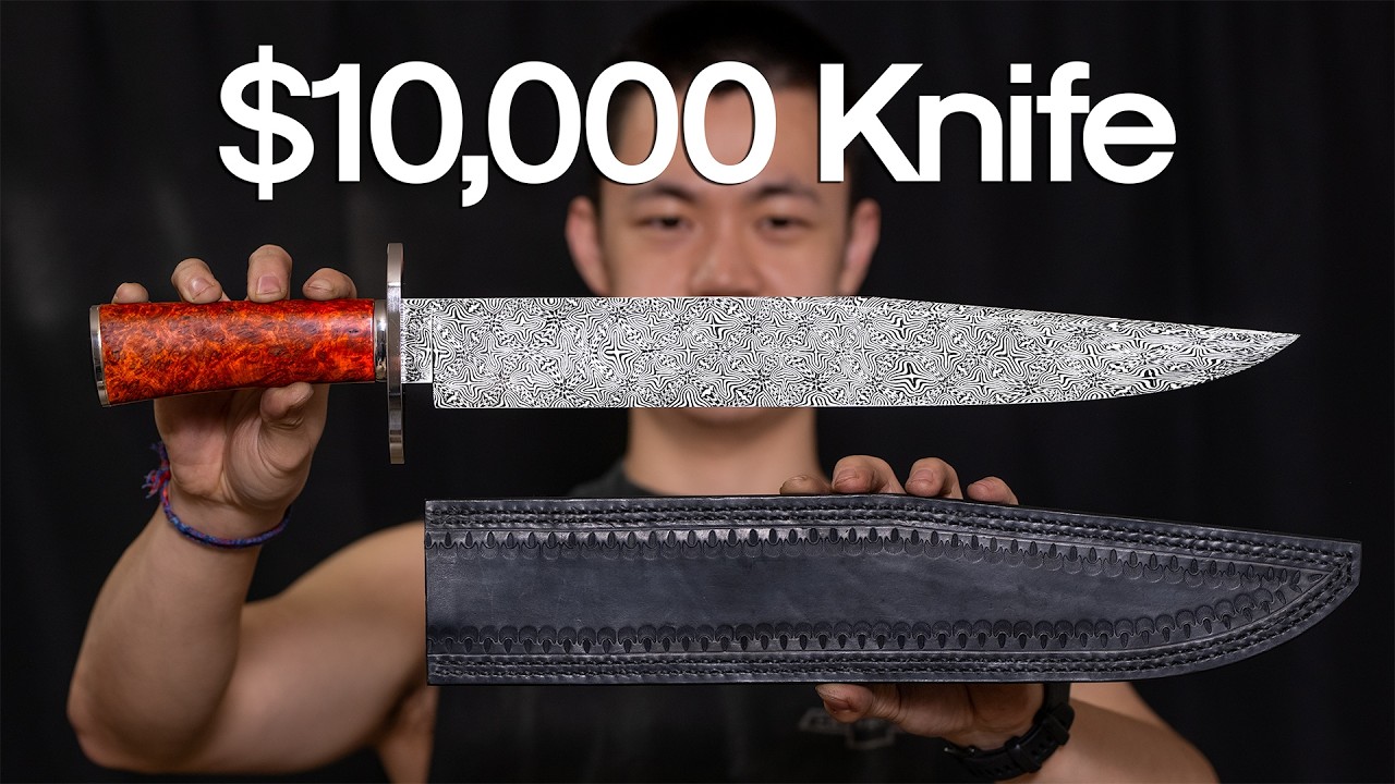 Making a $10,000 Damascus Bowie Knife