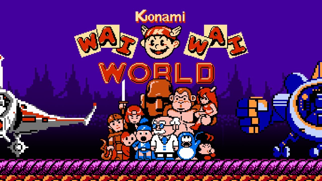 Konami Wai Wai World / コナミワイワイワールド (1988)  NES - 2 Players [TAS]
