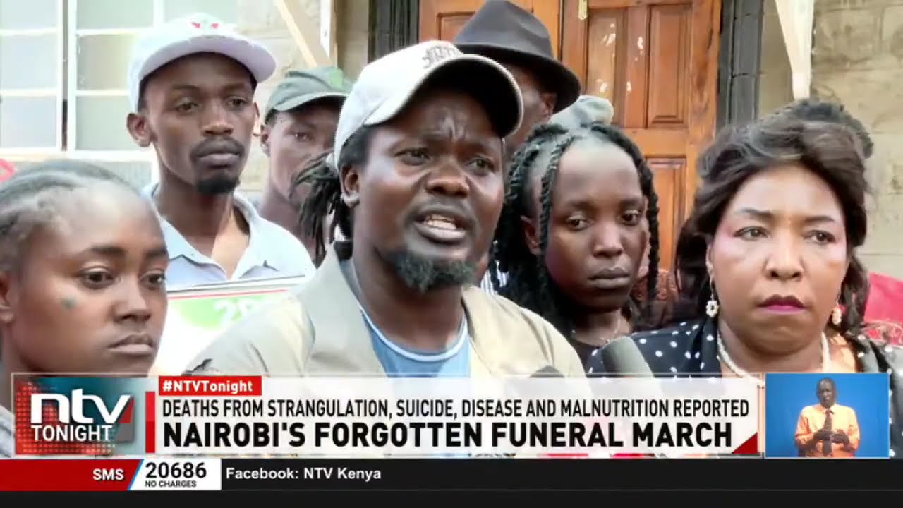 Street families gather to bury nine of their peers who died from different causes