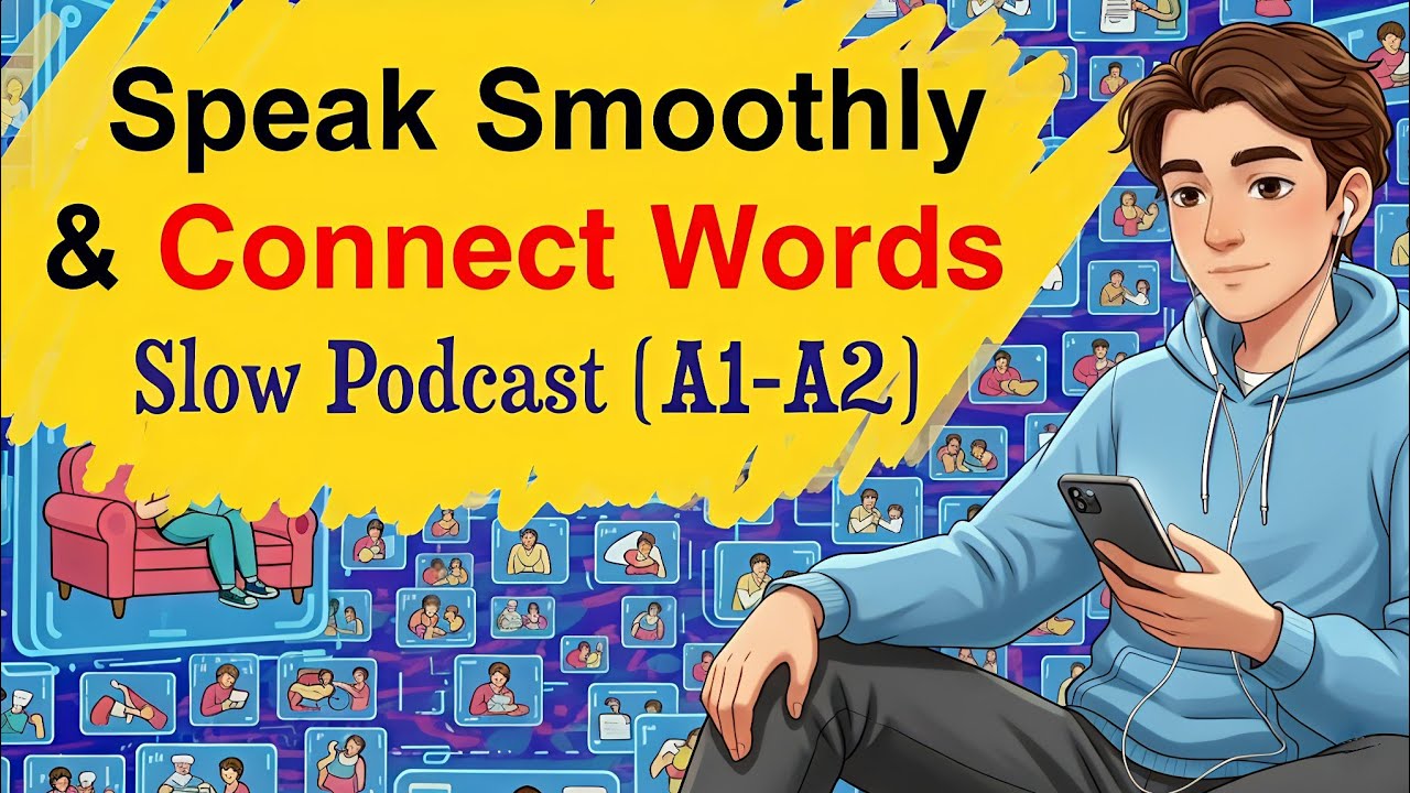 How to Speak English Smoothly | Connect Words & Natural Flow | Slow Shadowing Practice (A1–A2)