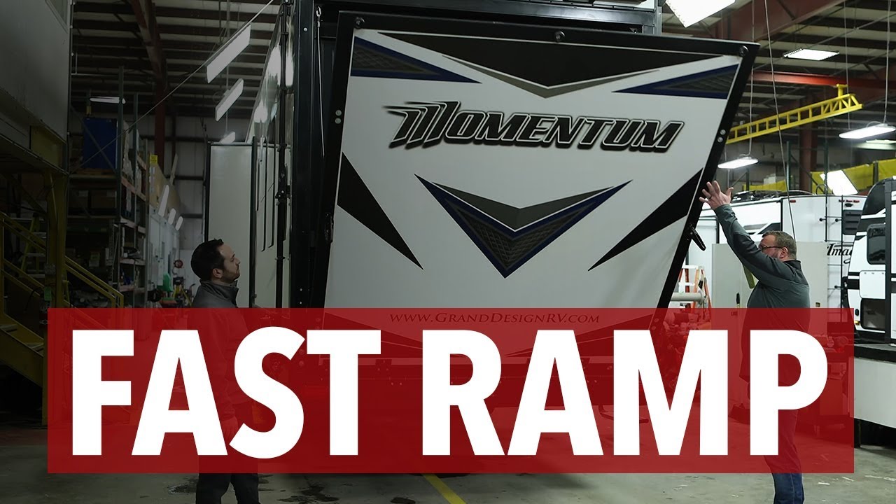 Easy to Use FAST Ramp for Grand Design Momentum Toy Hauler
