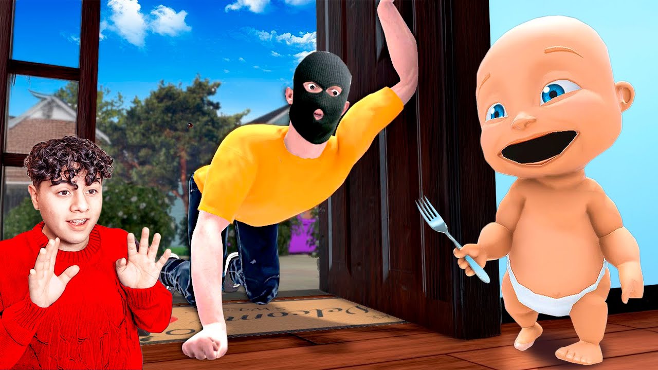 ¡BEBÉ SE ESCONDE DEL LADRÓN!?