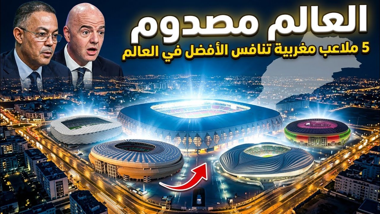 المغرب يفاجئ العالم.. خمسة ملاعب مغربية مرشحة لأفضل ملعب في العالم