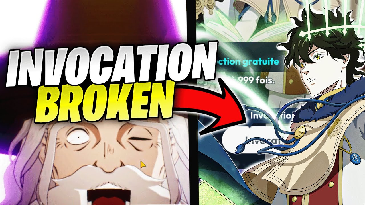 BEAUCOUP D'INVOCATION OFFERTE DEMI-ANNIVERSAIRE BLACK CLOVER MOBILE INVOCATION YUNO