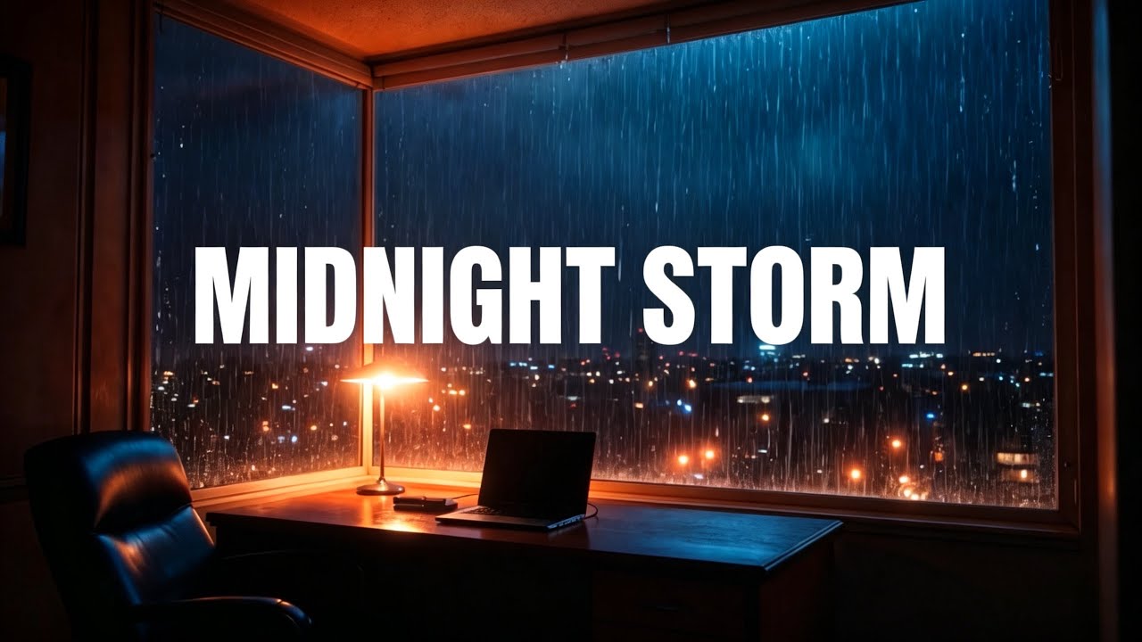 Deep Focus Rain in CEO Office – 1 Hours for Productivity & Deep Work
