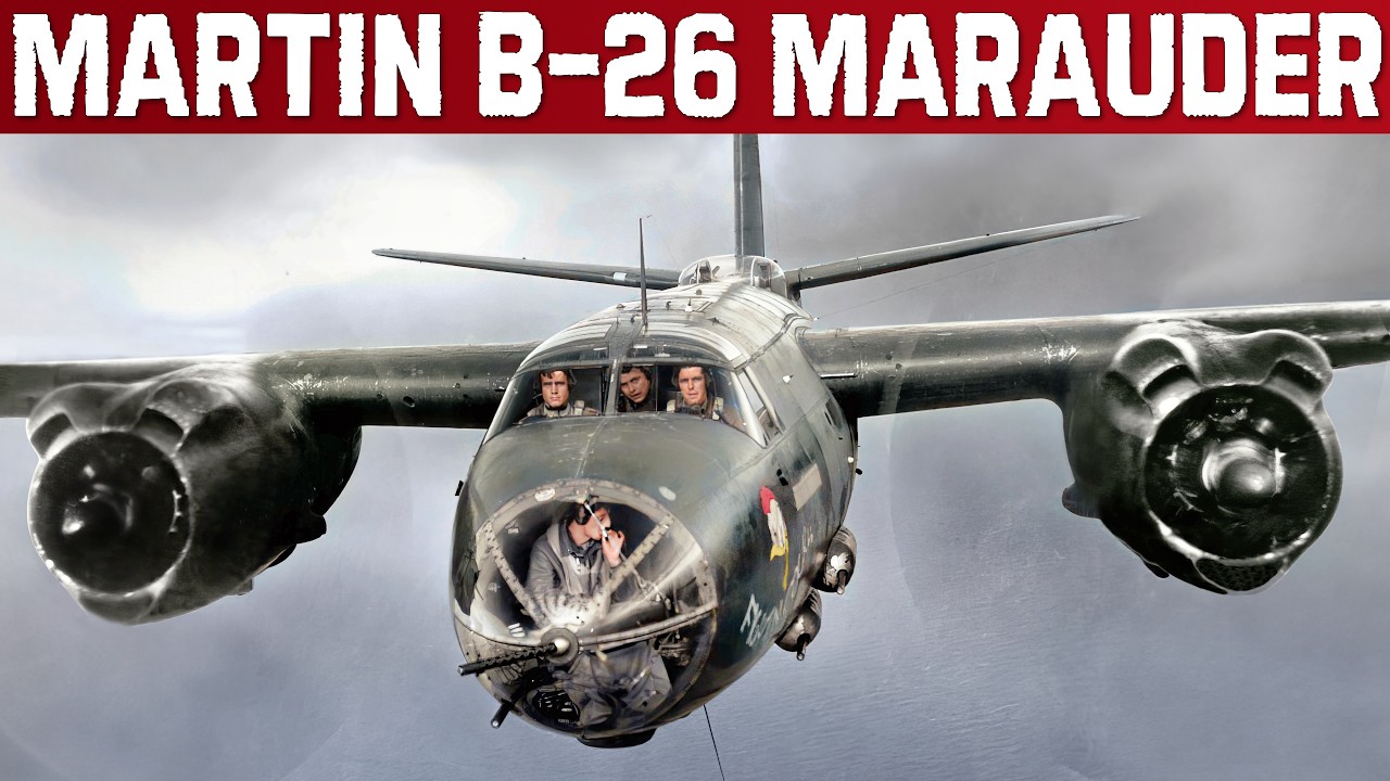 Martin B-26 Marauder | WW2 Twin Engined Medium Bomber Nicknamed 