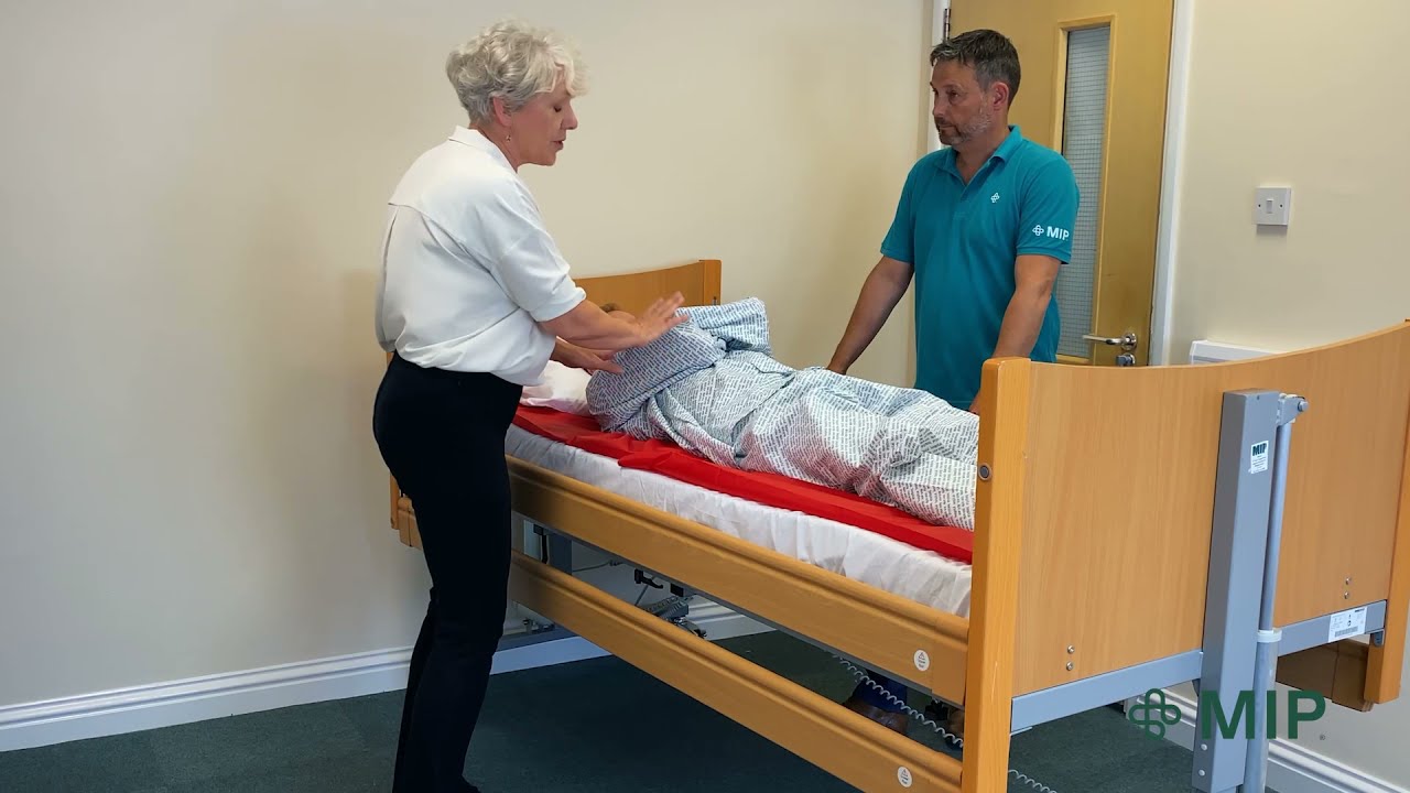 Repositioning Onto Side Using Smaller Tubular Slide Sheets