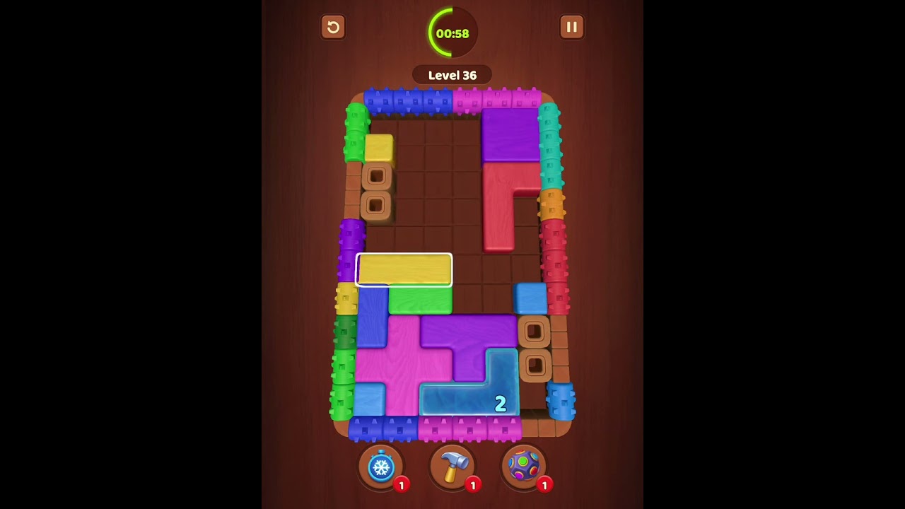 Wood Block Jam Level 31-32-33-34-35-36-37-38-39-40